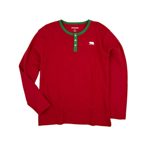 Beary XMAS Christmas Adult Long Sleeve Pajama T-Shirt - 2X-Large