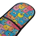 thumbnail image 2 of Dailycode Double Sided Oven Mitt with Loop Heat Resistant Kitchen Long Potholders 7" x 35" Colorful Cute Bears, 2 of 6