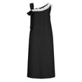 thumbnail image 5 of gakvbuo Summer Tank Dress For Women Maxi Dress Sundress Linen Dress Women's Summer Casual Dress Gradual Sleeveless Neck V-Neck Long Dress, 5 of 7