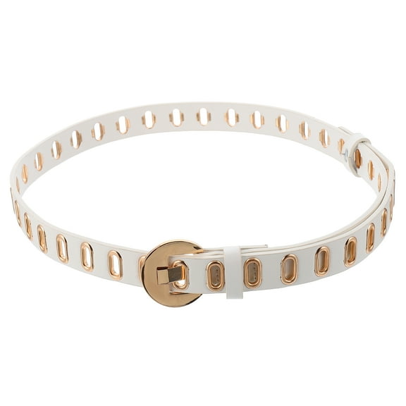 Masteelf Fashionable Belt Waist Tan Women Jean Skirt Women's Miss White