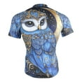 thumbnail image 4 of joogoo Owl Bloom Flower Pattern Men's Cycling Jerseys Mountain Bike Short Sleeve Tops L, 4 of 7