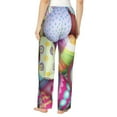 thumbnail image 3 of Balery Colorful Easter Eggs print Women's Pajama Pants,Ultra Lightweight Pjs,Lounge Pant-X-Large, 3 of 9