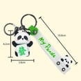 thumbnail image 6 of Ziurtnc Cartoon Panda Keychain PVC Animal Doll Wristlet Strap Key Ring Holder DIY Handbag Pendant Backpack Decoration Kids Adults Birthday Gift, 6 of 8