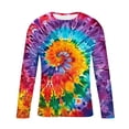 thumbnail image 5 of Xzbqbs Men's Tie Dye Sun Protection Shirts UPF 50+ UV Long Sleeve Rash Guard Shirt Fishing Running Swimming Shirts for Men, 5 of 5