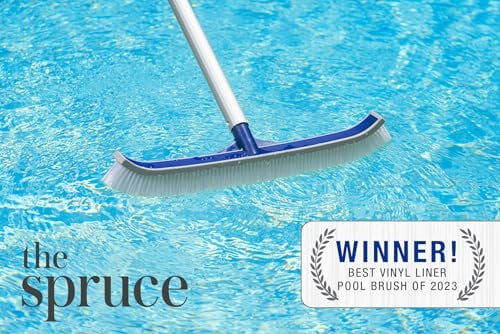 Poolmaster Classic Collection 18-Inch Vinyl Liner Swimming Pool & Spa Cleaning Brush with Bumper