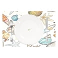thumbnail image 2 of Ryvnso Placemats Set of 4 Hand Drawn Seashells Beach Stars Dining Mats Heat-Resistant Non-Slip Washable Table Mat, 2 of 8