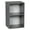 Grey, variant on 21" x 24" Wall Cabinet-Single Door-with Black Matte door