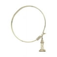 thumbnail image 2 of 6 1/4 inch Round Eye Hook Bangle Bracelet w/ Lighthouse in Gold-Filled, 2 of 3