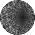 thumbnail image 1 of Ahgly Company Machine Washable Indoor Round Transitional Charcoal Black Area Rugs, 7' Round, 1 of 7