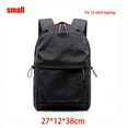 thumbnail image 1 of Multifunctional Computer Waterproof Backpack Men Luxury Student School Bags Casual Pleated Backpacks 15.6 Inches Laptop Bag Pack Small black, 1 of 6