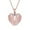 Rose Gold, variant on Weloille Guardian Angel Wing Pendant Birthstone Necklace Lady Jewelry