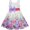 Purple, variant on Girls Dress Purple Bow Tie Floral Party Princess Kids Clothing 4-5