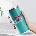 thumbnail image 2 of Buffalo Tumbler with Lids and Straws Insulated Stainless Steel Cup Water Bottle Football Gifts 20 Oz, 2 of 6