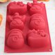 thumbnail image 5 of Molde De Pastel Diy De Navidad De 6 Rejillas, Fabricante De Cubos De Silicona Resistente Al Calor, Fácil De Mover, Molde Para Hornear, Fabricante De Bloques De Hielo, Fácil De Quitar Minnieouse HA014858-00, 5 of 6