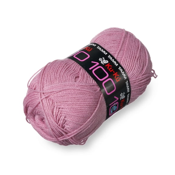KUKU 100 [100grs] by TAMM - Soft Yarn for Baby Clothes and Warm Blankets - Color Rosewood 7934