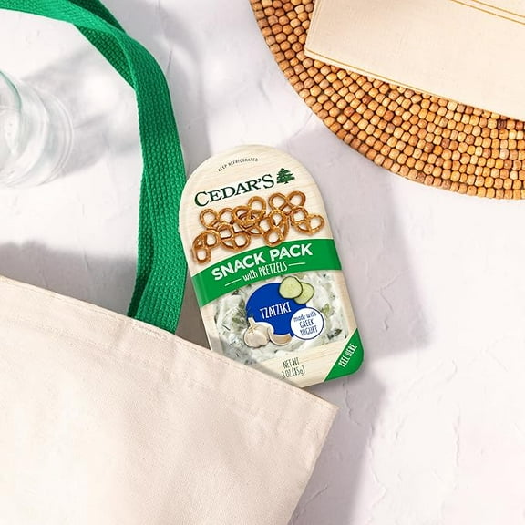 Cedar's Tzatziki with Pretzels Snack Pack ( Pack of 2 )