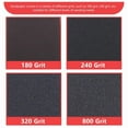 thumbnail image 4 of 20pcs 180/240/320/800 Grit Sandpaper Foam Sanding Pads Wet Dry Sanding Paper Abrasive Tools for Car Automotive Wood Crafts, 4 of 6