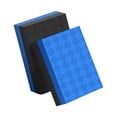 thumbnail image 1 of 2 piezas Almohadilla para barra tapete de absorción de impactos para pesas alfombrilla antideslizante para ejercicios material PVC portátil adecuada para clubes deportivos Negro Azul 50x33x4cm, 1 of 8
