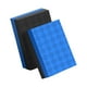 thumbnail image 1 of 2 piezas Almohadilla para barra tapete de absorción de impactos para pesas alfombrilla antideslizante para ejercicios material PVC portátil adecuada para clubes deportivos Negro Azul 50x33x4cm, 1 of 8