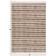 thumbnail image 3 of Casavani Indian Pure Cotton Living Room Rug, Brown 2.6x10 feet, 3 of 5