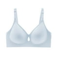thumbnail image 3 of Telankuip Seamless Nursing Bras for Breastfeeding Soft Cozy Push up Wireless Maternity Bra for Pregnancy Full Coverage Smooth Comfort Sleep Bralettes with Extender Light Gray M, 3 of 3