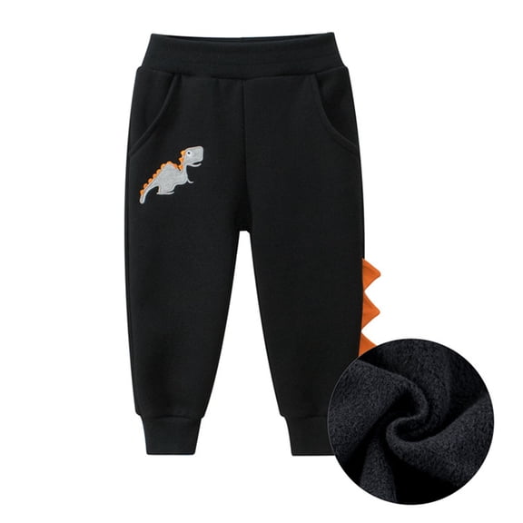 YAYUBA Toddler Boy Sweatpants Kids Sport Jogger Cotton Casual Active Playwear Sweats Pants, Black, 8-9 Years