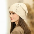 thumbnail image 6 of Wool Slouchy Knit Beanies Winter Hats for Women Soft Warm Slouch Skull Beanie Cap, 6 of 6