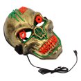thumbnail image 3 of Máscara De Esqueleto Halloween, Máscara De Calavera LED Resistente A Los Golpes Material De PVC Resistente Al Desgaste Para Unisex Para Fiesta De Disfraces ANGGREK CH2014, 3 of 8