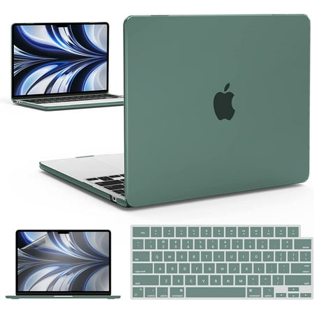MacBook Pro 16 inch Case 2021 2022 Release A2485 M1 Pro/Max with Liquid Retina XDR Display Touch ID, Plastic Hard Shell & Keyboard Skin , Green
