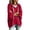 #0004-Red, variant on Summer Cotton Midi Dress Loose Dress for Women Plain Crew Neck Short Sleeve Basic T-Shirts Casual Dresses with Pocket