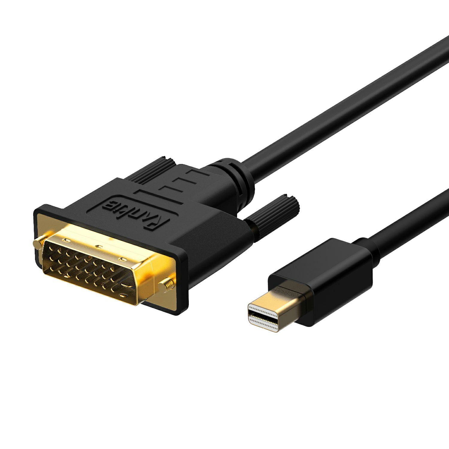 Mini DP to DVI, Rankie 6FT Gold Plated Mini DisplayPort (Thunderbolt