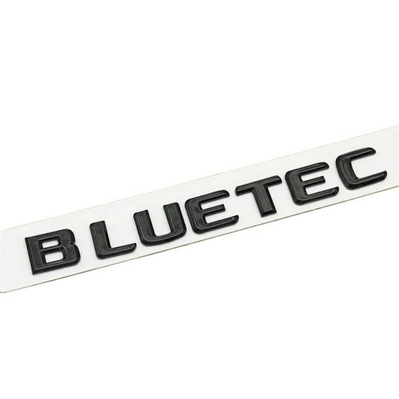 ZWP ABS Chrome Black Letters BLUETEC Logo Car Rear Trunk Sticker Emblem Compatible With W213 W212 W204 W205 W176 W164 CLK G63 GLA S300 A180