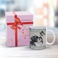 thumbnail image 4 of Black White Shih Tzu Ceramic Coffee Mug Tea Cup, Dog Gift for Dog Dad 11 oz, 4 of 8