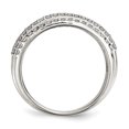 thumbnail image 2 of Sterling Silver Cz Ring (Size 8) Made In Thailand qr6736-8, 2 of 4