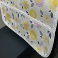 thumbnail image 3 of Daisy Microwave Oven Cover, Summer Flower Blossom Leaves Pastel Toned Spring Celebration Motif, Water Resistant Organizer with Pockets for Kitchen, 36" x 12", Night Blue Pale Pink, by Ambesonne, 3 of 4