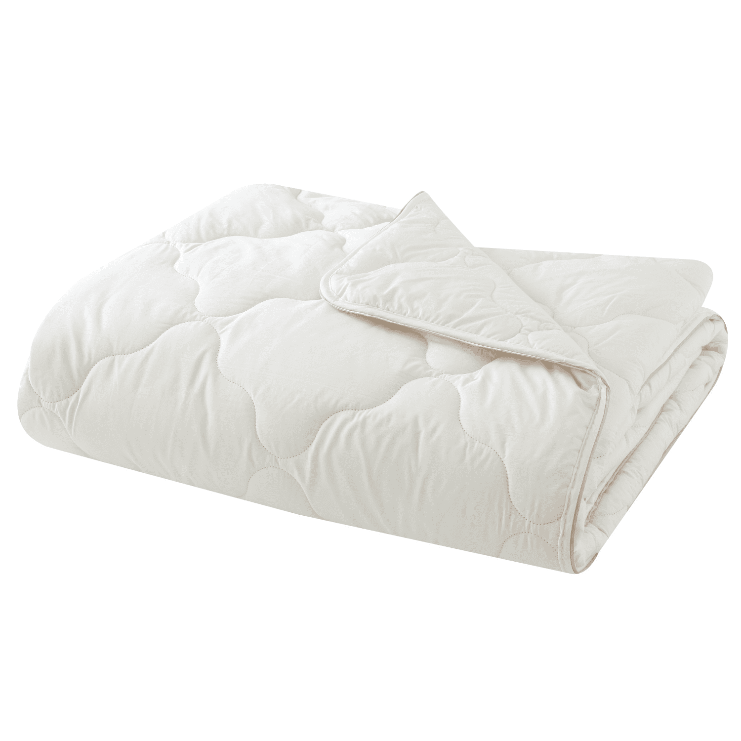 Yatas Bedding Wool Comforter, 100% Wool Filling, Durable, Machine Washable Quilt, 100% Natural Soft Cotton Cover, Bedding Duvet Inserts & Bed Sets, Ecru (Queen) - 89"x89"