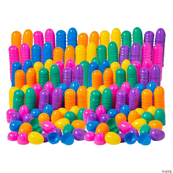 2" Bulk 432 Pieces Mega Colorful Bright Plastic Easter Eggs - 432 Pieces