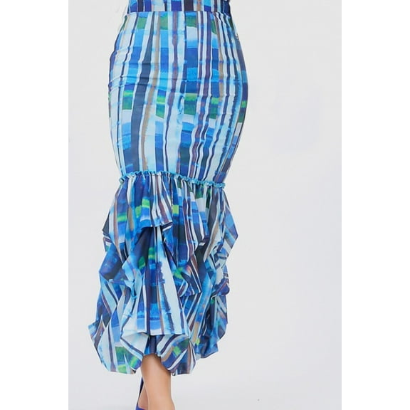 Ruffled Pencil Skirt