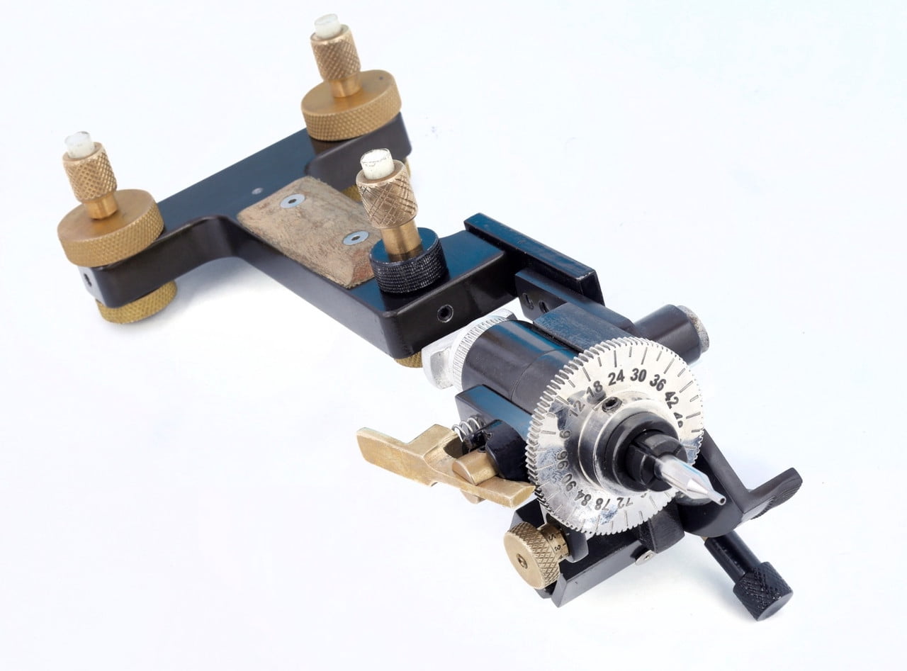 Wohi Gemstone Advanced Faceting Machine for Lapidary Artists with Worm Screw for Degree Adjustment