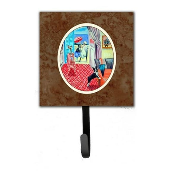 Lady with Her Boston Terrier Leash or Key Holder