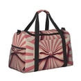 thumbnail image 2 of Rateoe Retro Bow Pattern Gym Bag for Women, Duffle Bag for Travel with Wet Pocket, Carry on Weekender Bags for Women, Water Resistant Travel Bag Duffel Bag, 2 of 7