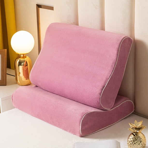 pstuiky Funda de almohada con protector de cuello de seda satinada para piel y cabello con cierre de cremallera funda de almohada para cama (60 x 40 cm/23,62 x 15,74 pulgadas) suave