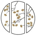 thumbnail image 1 of Madison Park Transitional Metal Gingko Leaves Wall Art in Black, 1 of 6