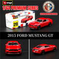 thumbnail image 1 of Bburago-réplica de modelo de coche Ford Mustang GT 1967, escala 1:64, Chevrolet, Audi, Porsche, VW, Honda, arte en miniatura fundido a presión, juguete para niños, 1 of 5