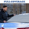 thumbnail image 5 of Rear Windshield Snow Cover, 4-Layer Waterproof Cover for Ice and Snow with Magnetic Edge & Windproof Strap fits for Sedans, 5 of 8