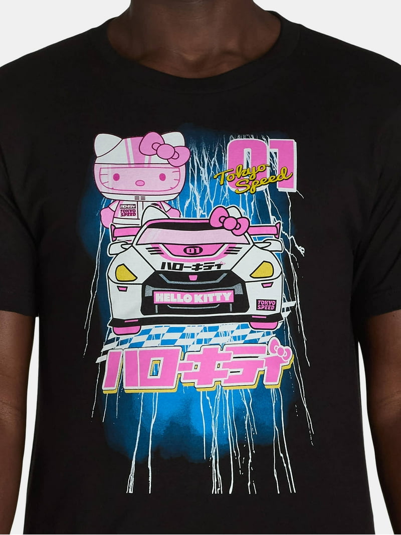 Hello Kitty Men's and Big Men's Tokyo Speed Racing Graphic