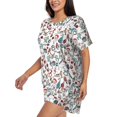 thumbnail image 2 of Lsque Christmas Elements Women's Short-Sleeved Pajama Set - 2 Piece Soft and Lightweight Sleepwear Set-Large, 2 of 9