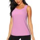 thumbnail image 1 of Fotbe Rose Red Blusas Sin Mangas para Mujer – Estilo Casual, Corte Suelto, Slim-Fit, Cuello Redondo Deportivo, Tops de Verano para Gimnasio y Yoga-XX-Large, 1 of 7