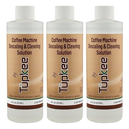 Tupkee Coffee Machine Descaler - Universal, For Drip Coffee Maker and Keurig Coffee Machines Descaling & Cleaning Solution, Breaks Down Mineral Buildup and Limescale - Pack of