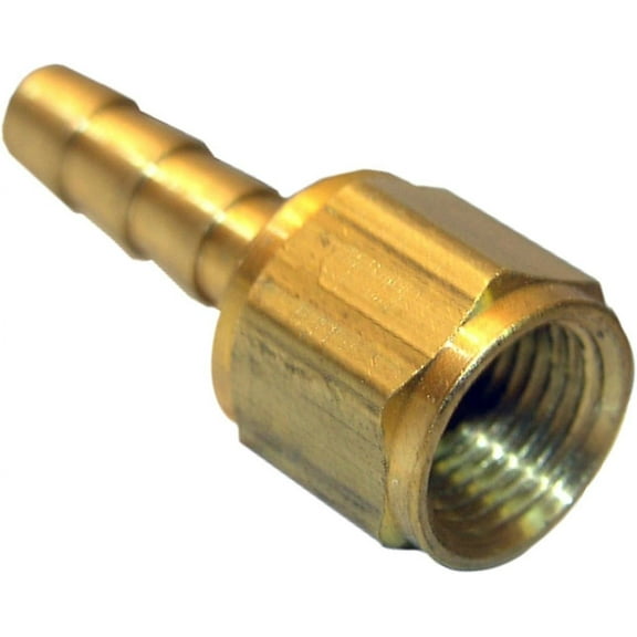 Lasco Fittings Brass Adapter 3/16 In Hose Barb X 1/8 In Female Pipe Thread - Gold - 1 Pc